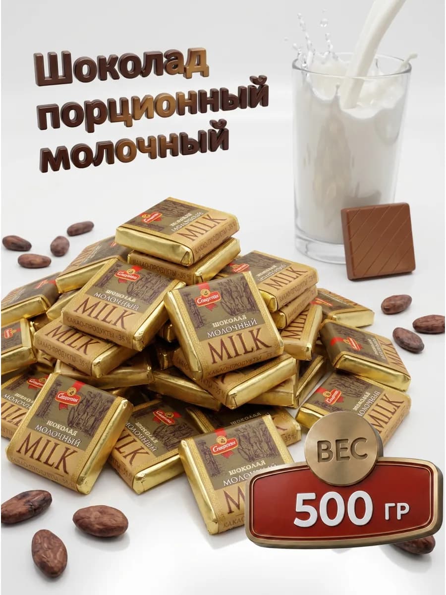 Шоколад молочный 500 гр