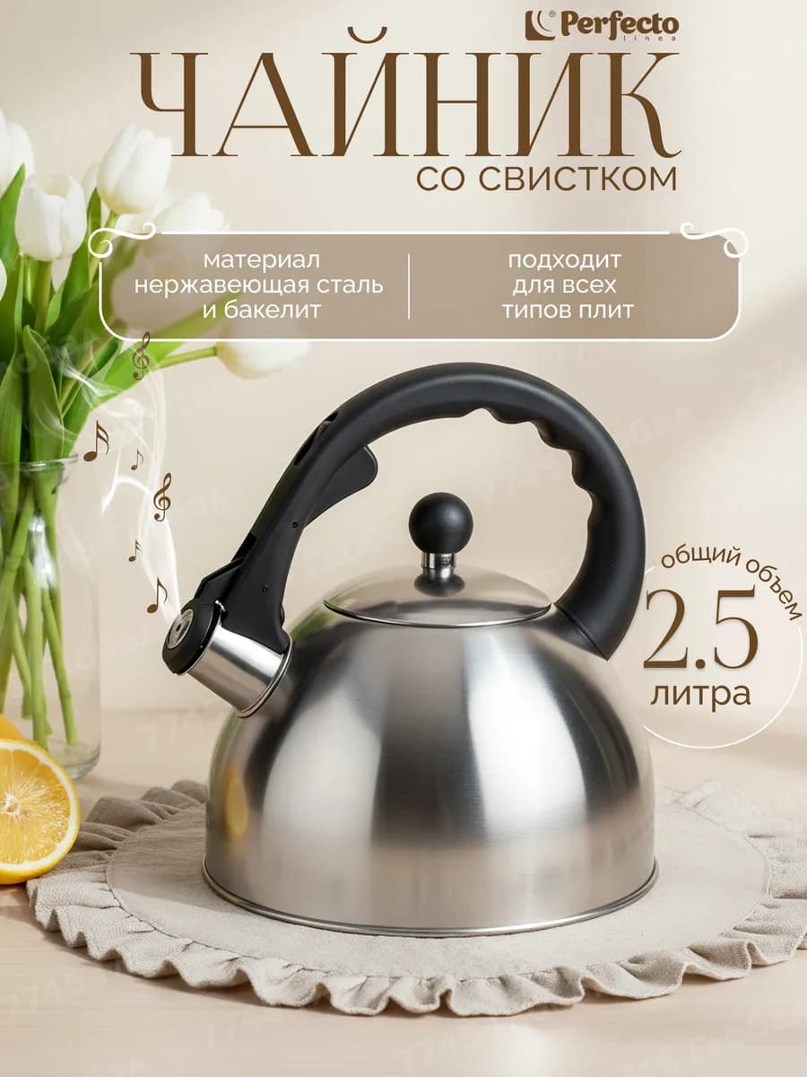 Чайник со свистком Melissa 2,5 л 52-225001