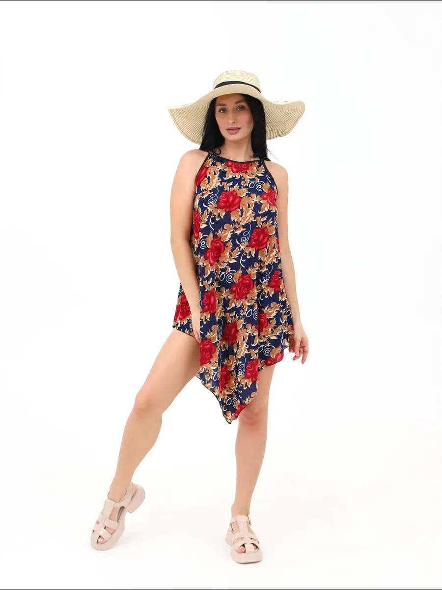 Пляжное платье-сарафан