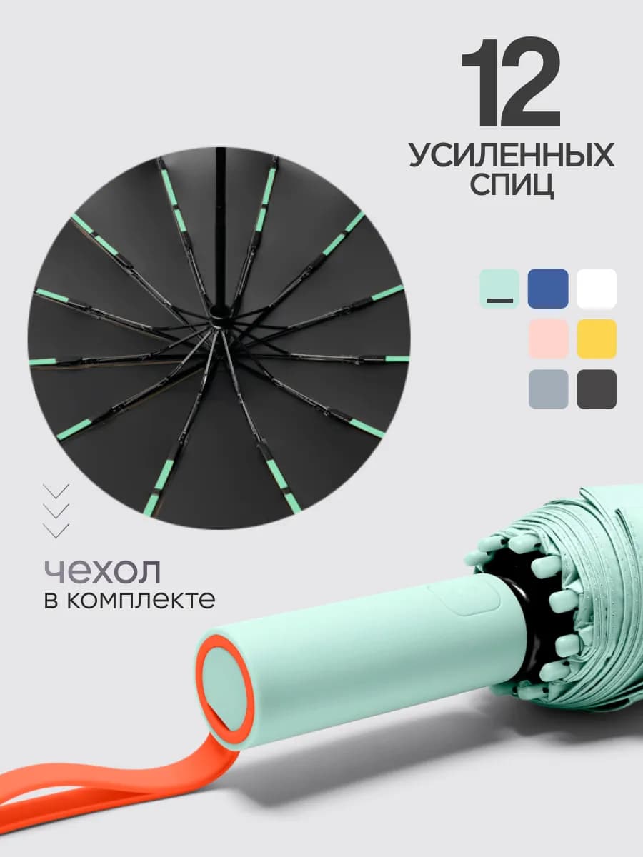 Зонт автоматический складной
