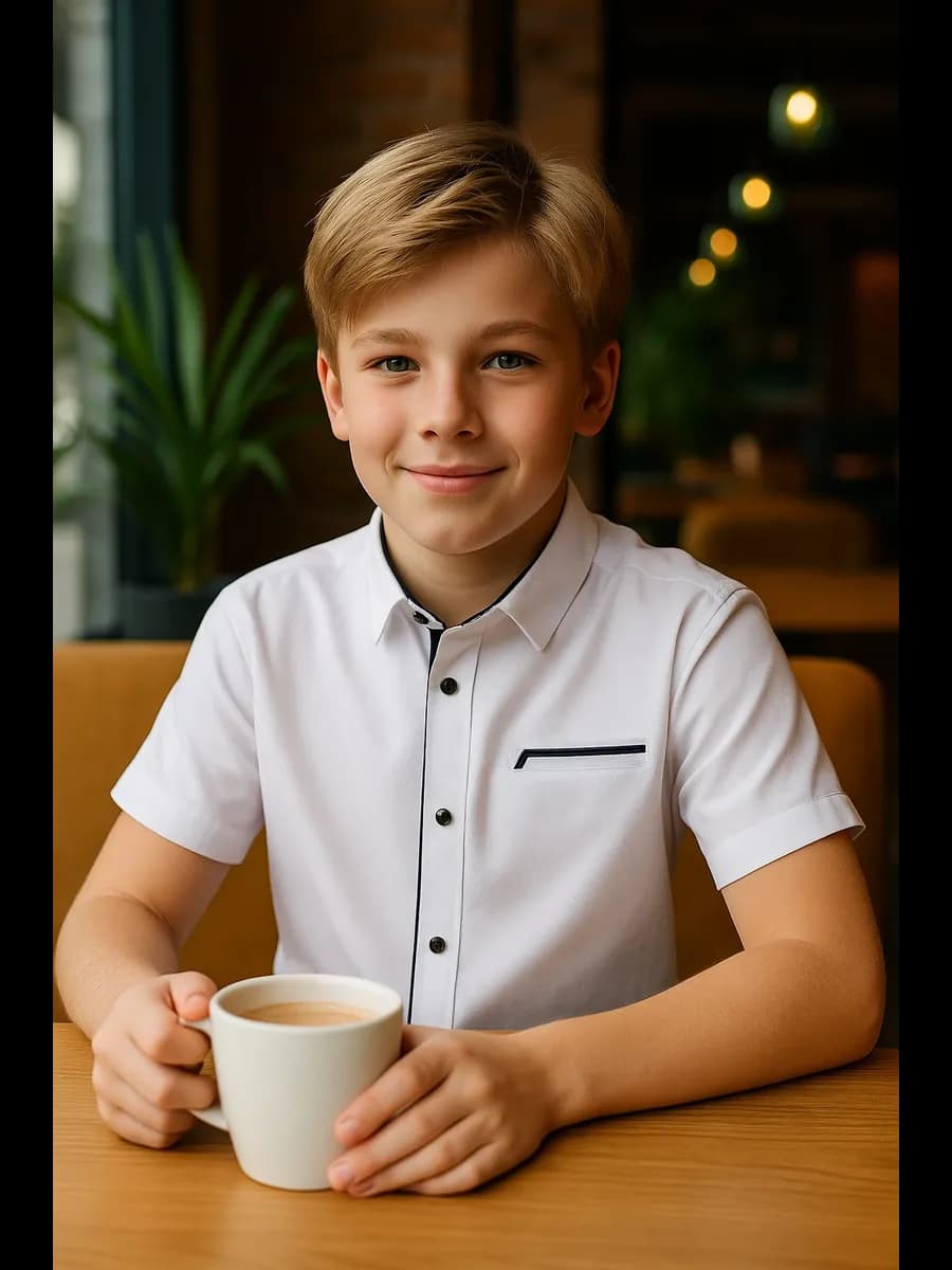 Рубашка с коротким рукавом на кнопках Турция