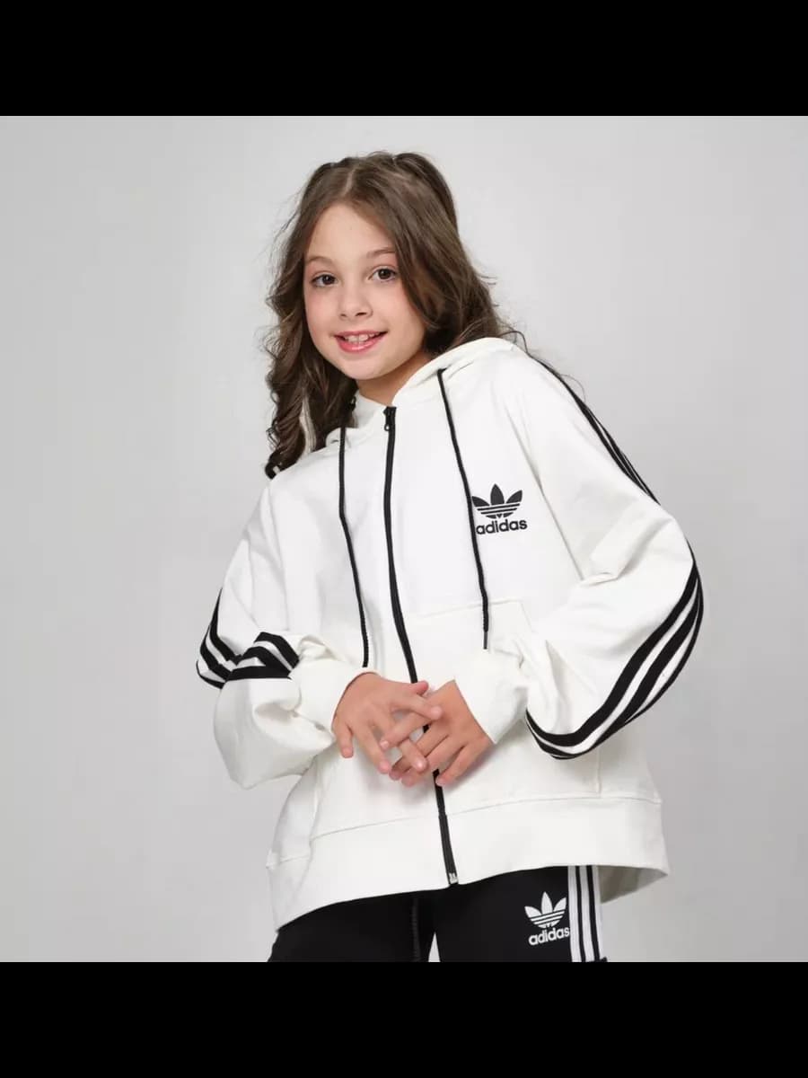 Толстовка оверсайз без начеса с капюшоном - фото 1