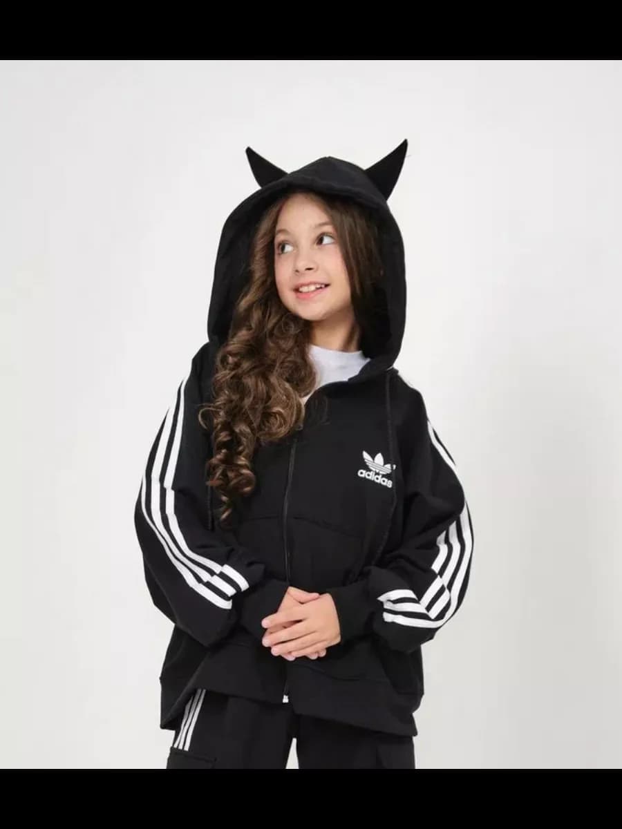 Толстовка оверсайз без начеса с капюшоном