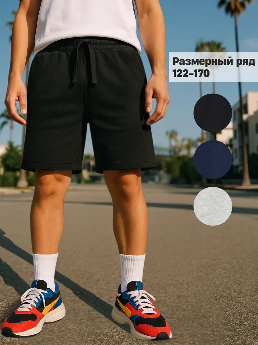 Шорты подростковые хлопковые