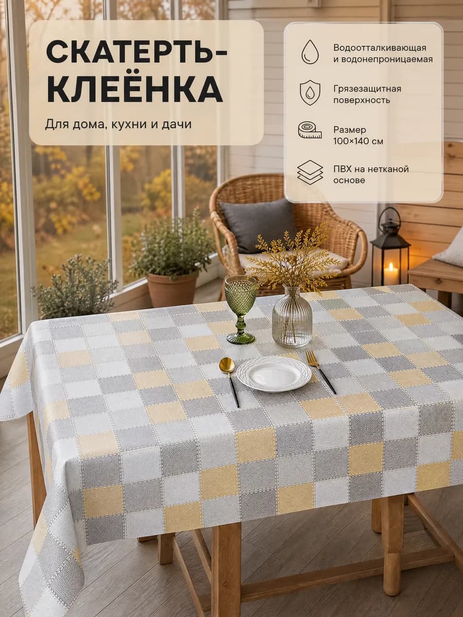 скатерть на стол клеенка 100х140