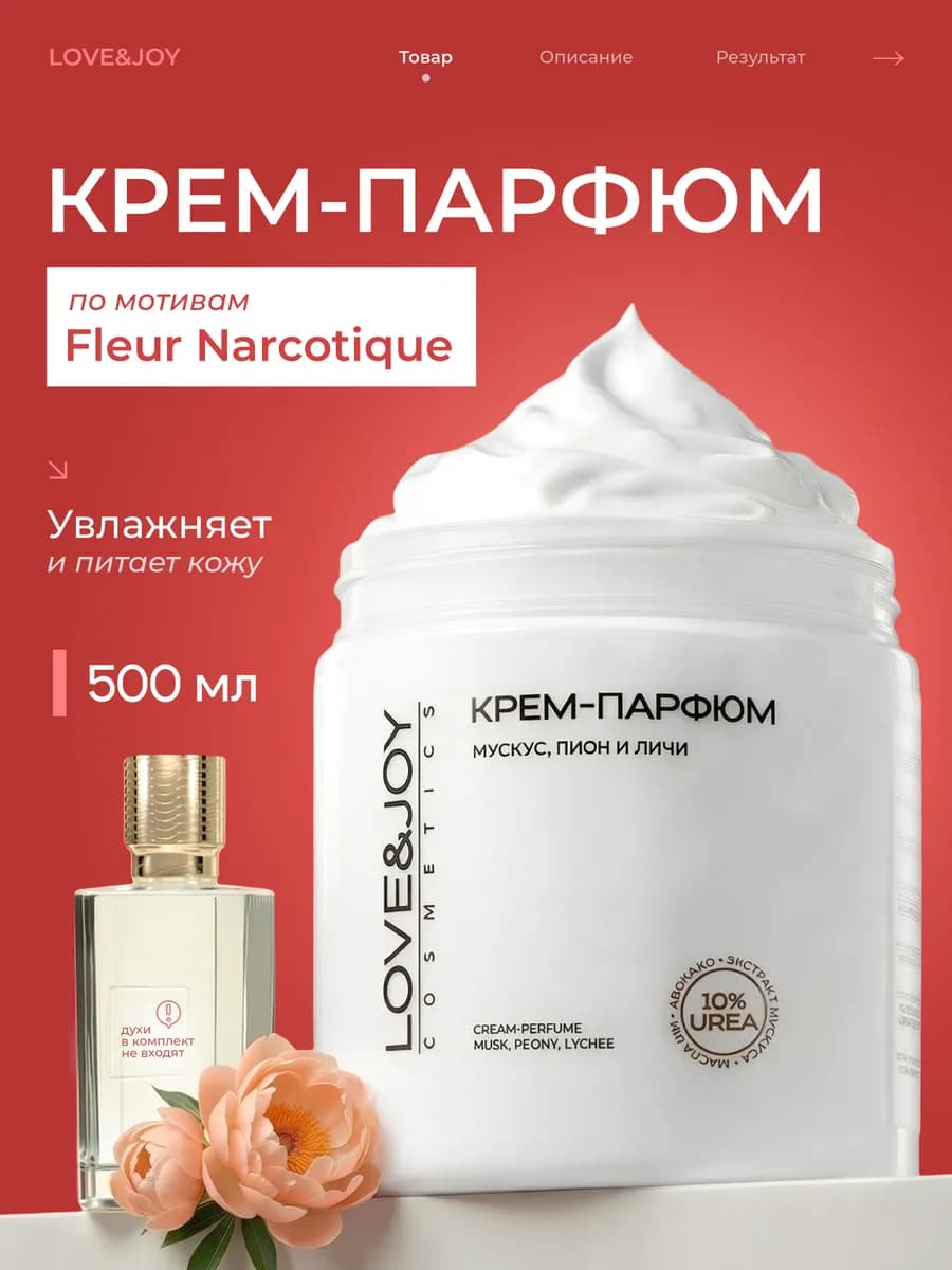 Крем для тела и рук увлажняющий парфюмированный