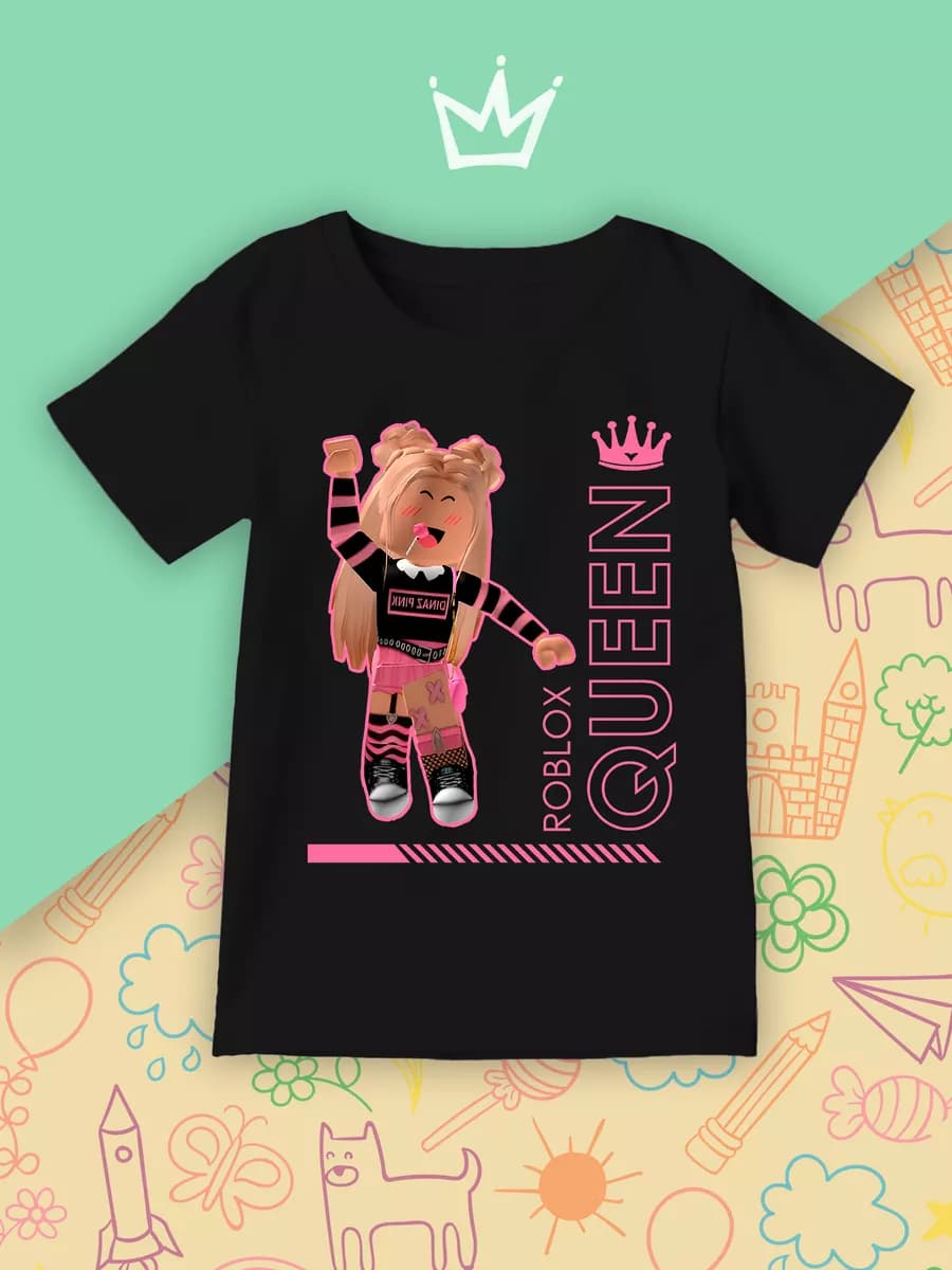 Детская футболка Роблокс королева Roblox Queen геймерская