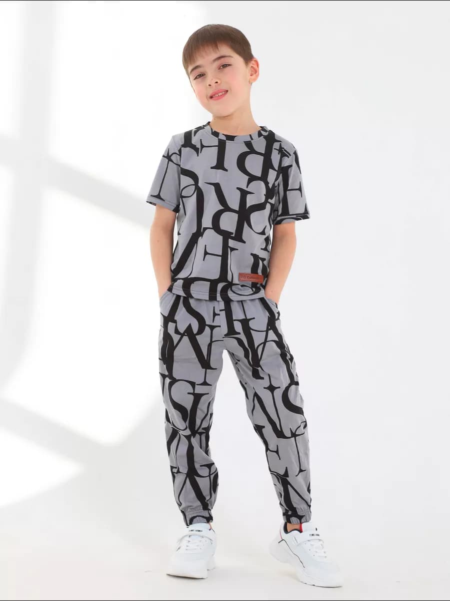 Костюм футболка со штанами летний - фото 1