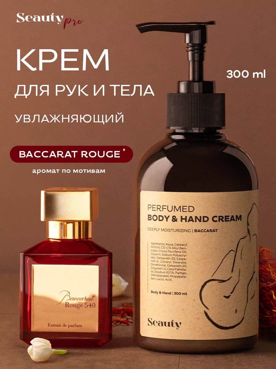 Парфюмированный крем для рук и тела увлажняющий