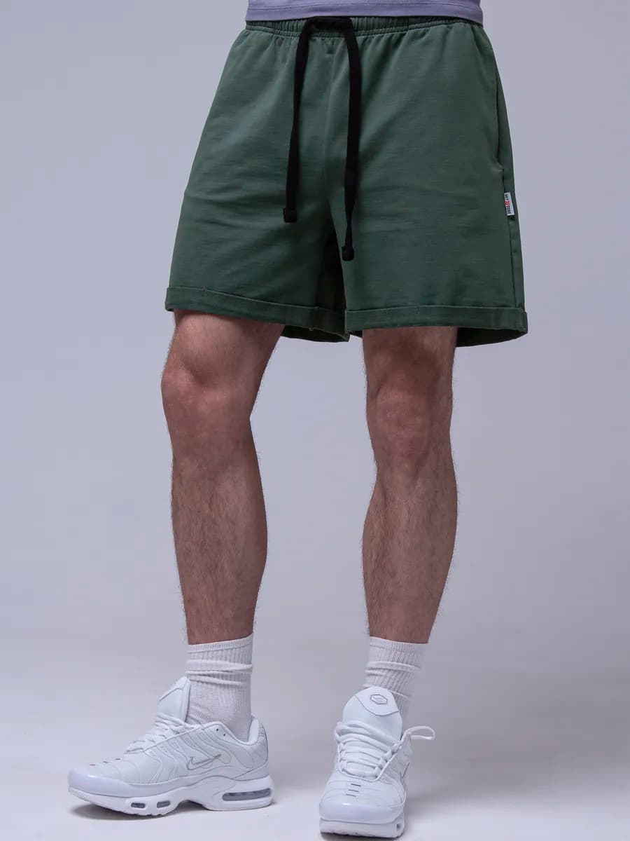 Широкие шорты трикотажные