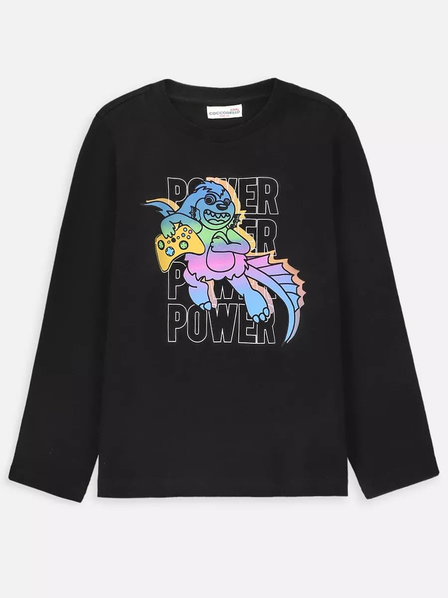 Лонгслив с принтом дракона