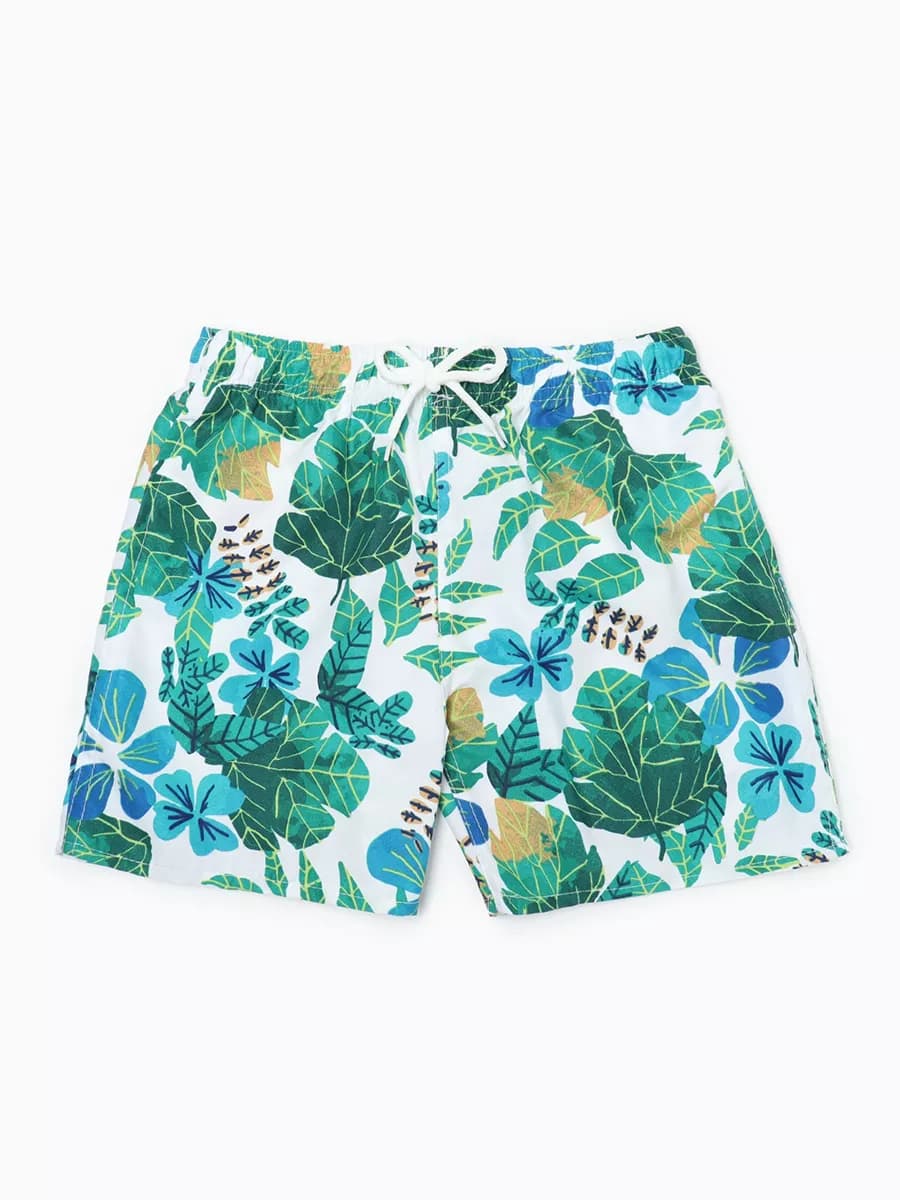 Купальные шорты с принтом в бассейн