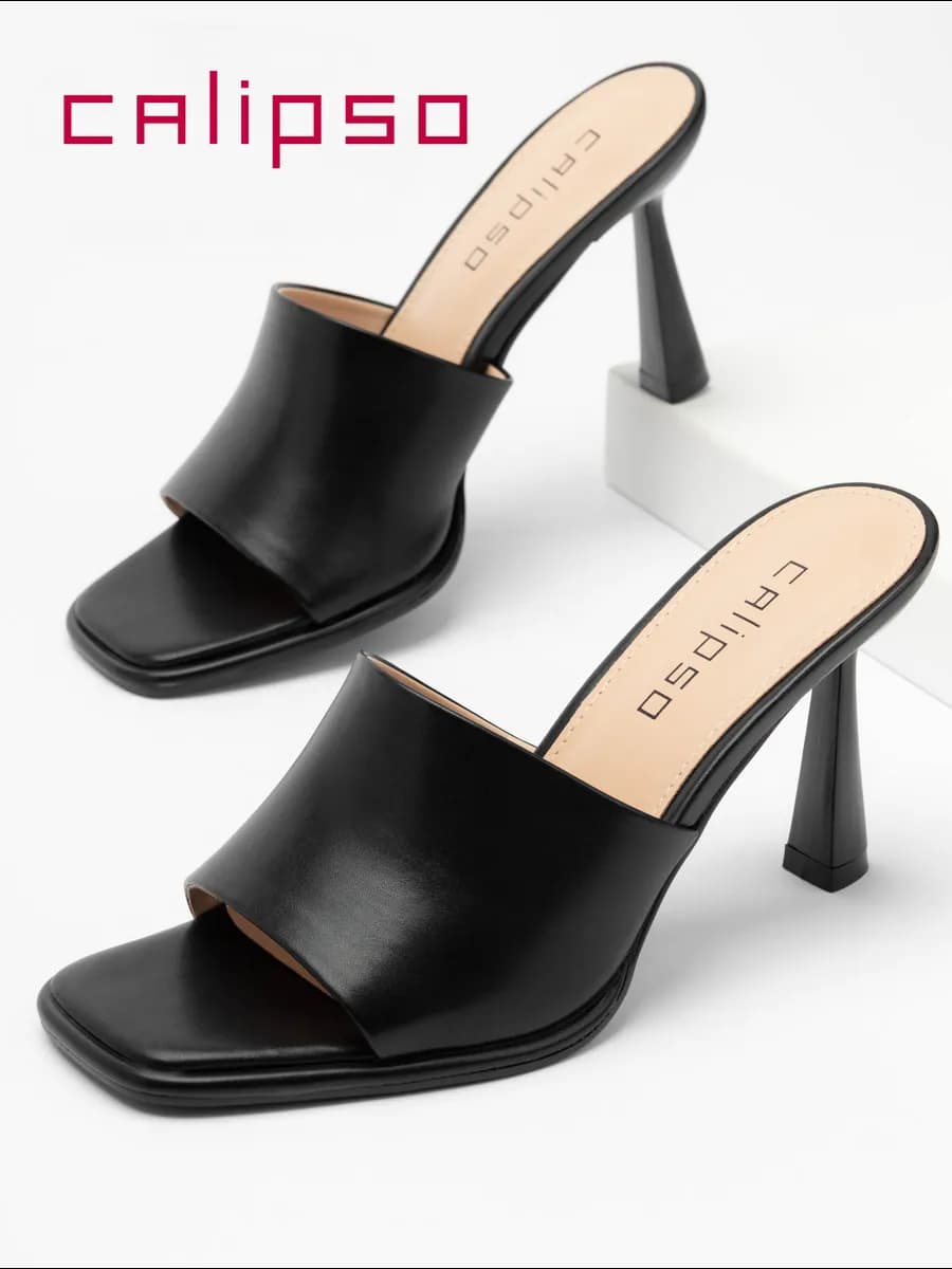 Сабо женские на каблуке