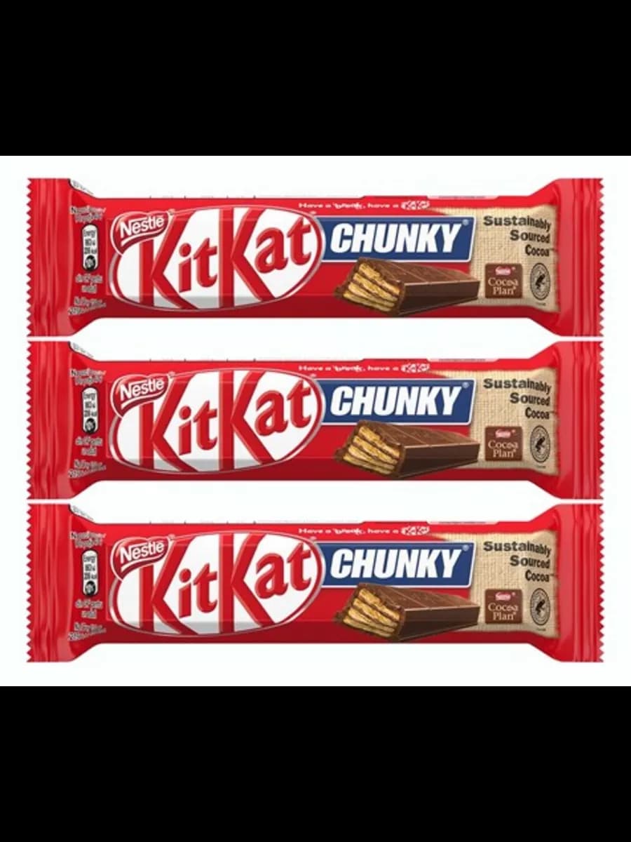 Шоколадные батончики КитКат Chunky 40 гр х 3 шт