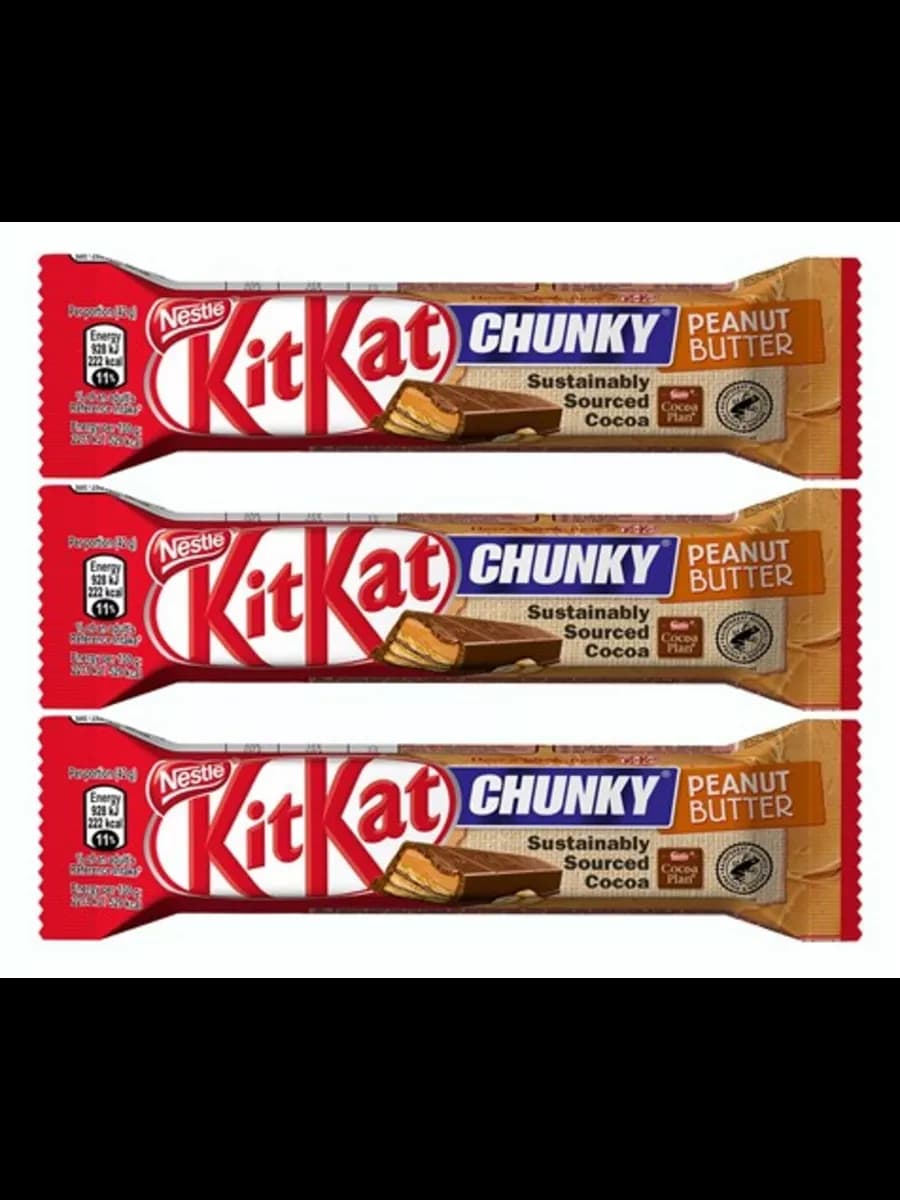 Батончики КитКат Chunky Peanut Butter 42 гр х 3 шт