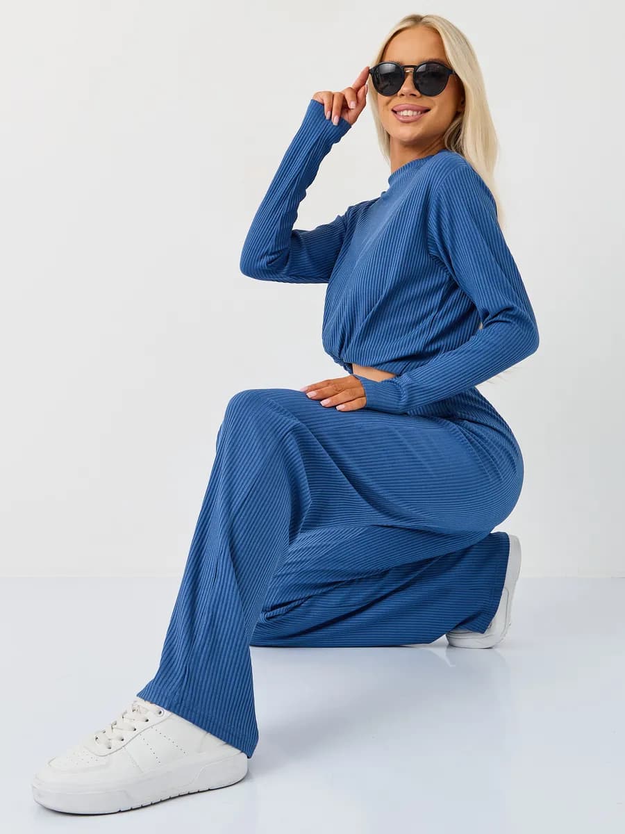 Костюм лапша трикотажный домашний - фото 1