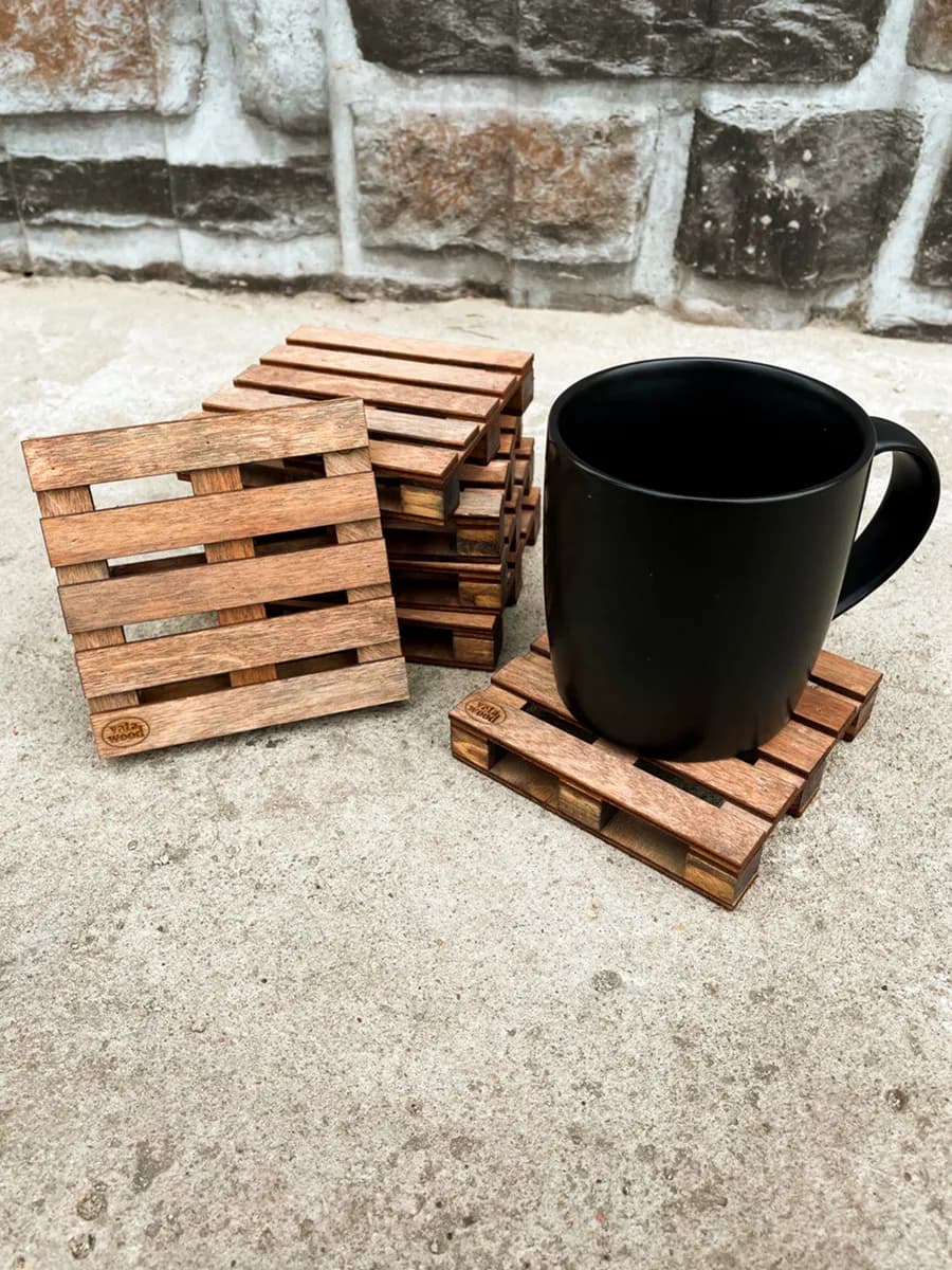 Подставка под кружку паллет