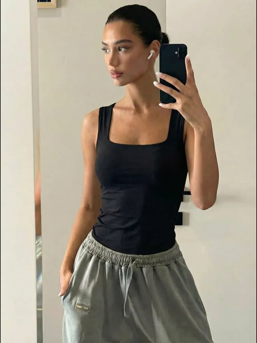 Топ под пиджак из хлопка