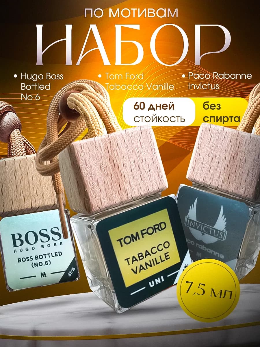 Ароматизатор в Машину - Автопарфюм Мужской Подарочный Набор