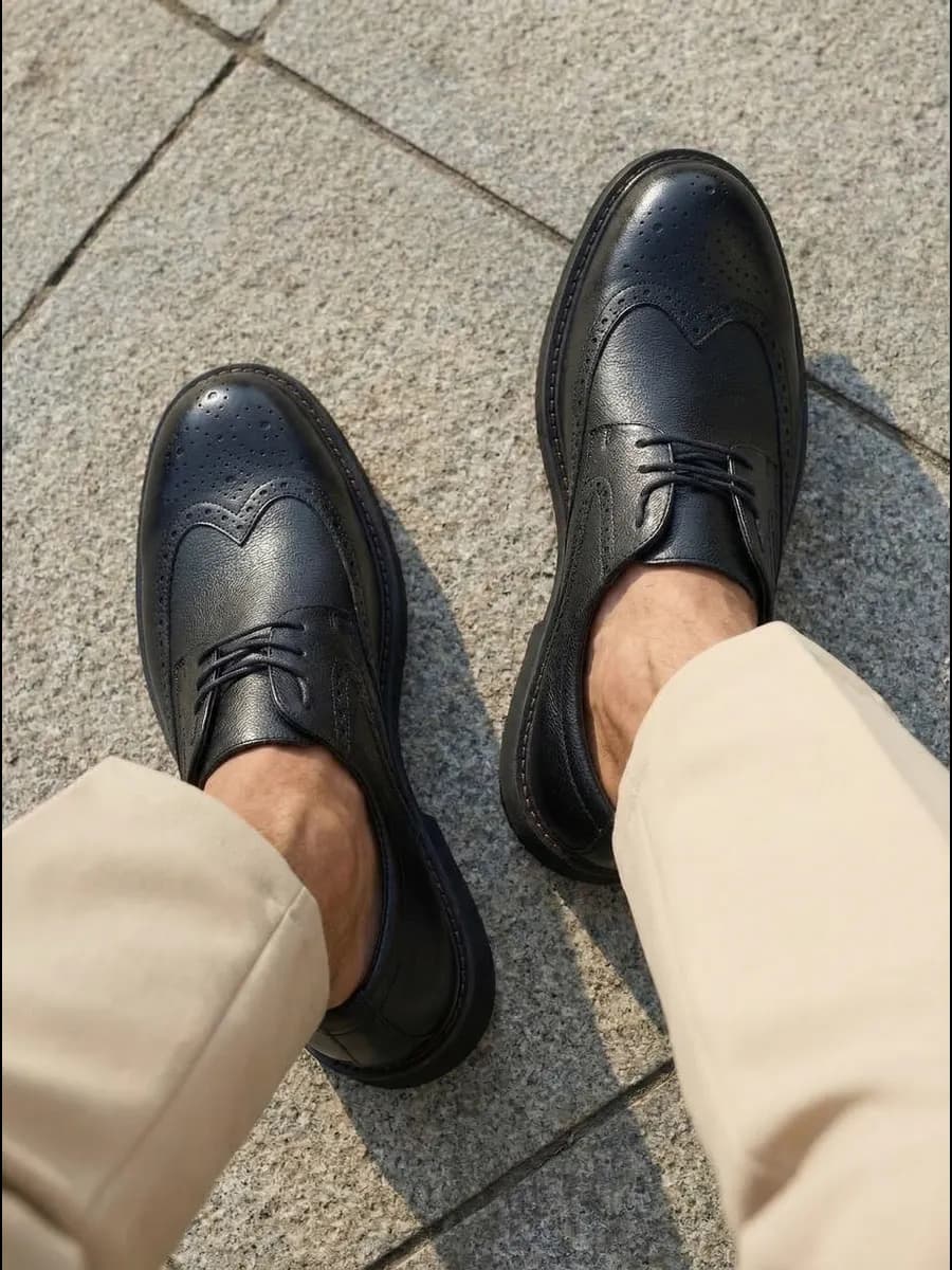 Туфли классические весенние на шнурках