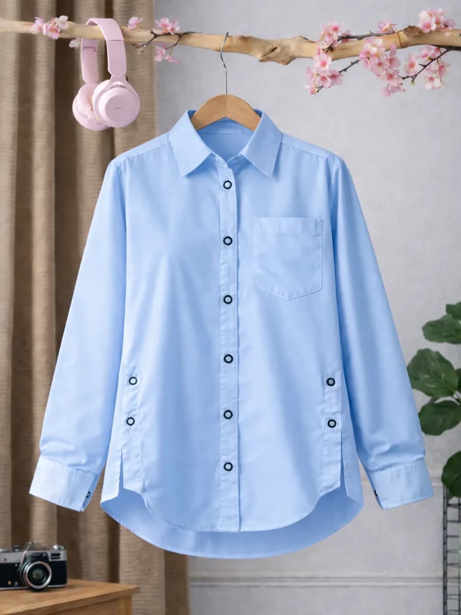 рубашка для девочки хлопковая