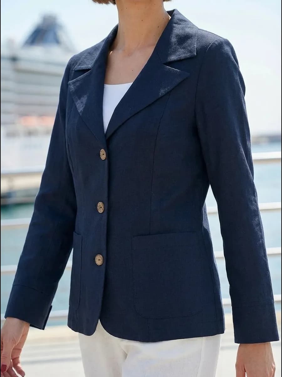 Льняной жакет летний пиджак