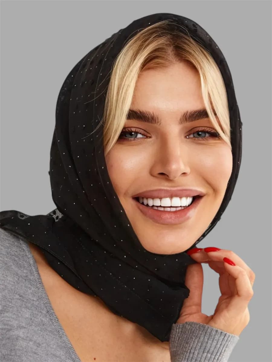 Платок косынка на голову и шею