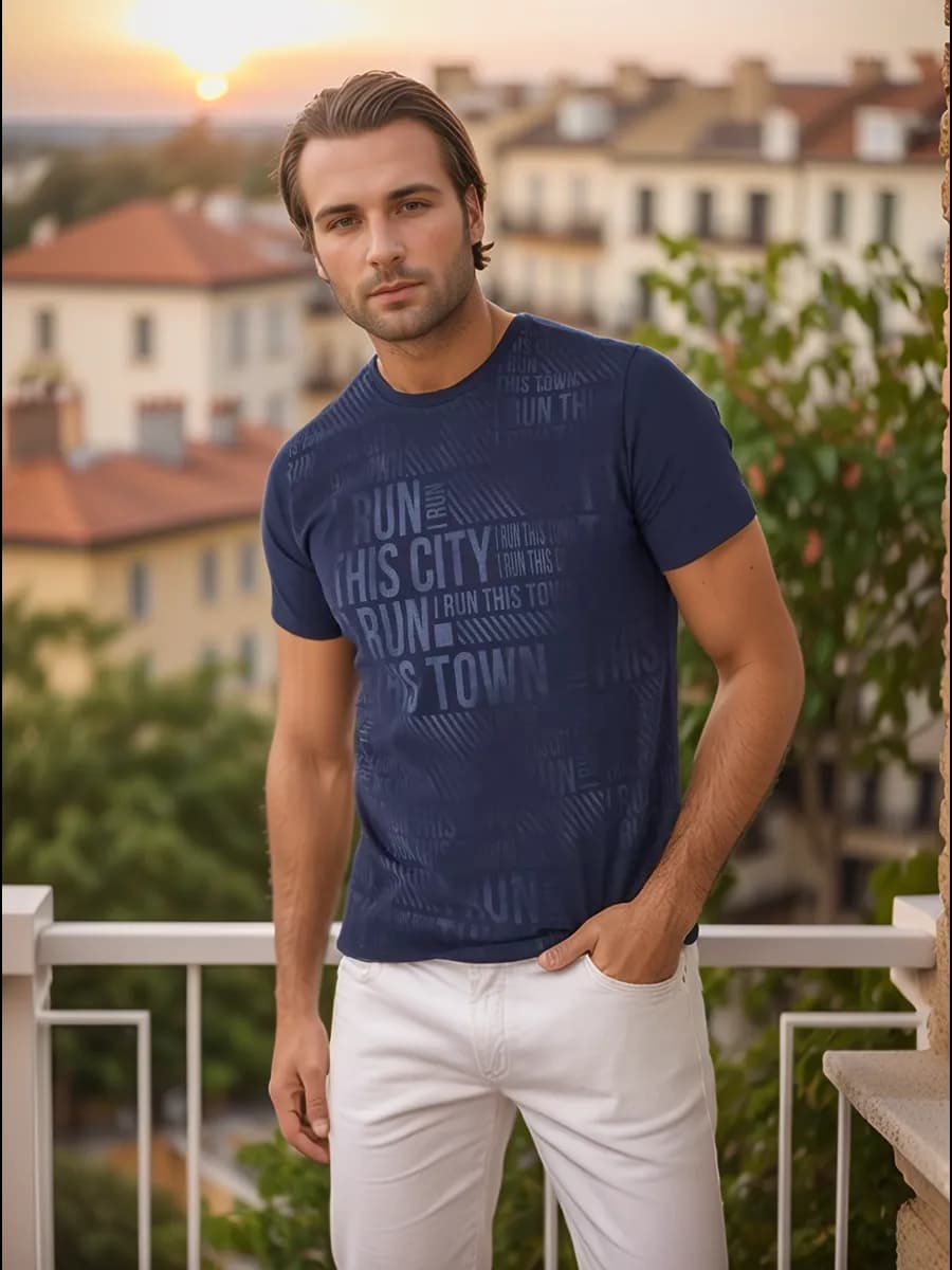 Футболка мужская турция с принтом