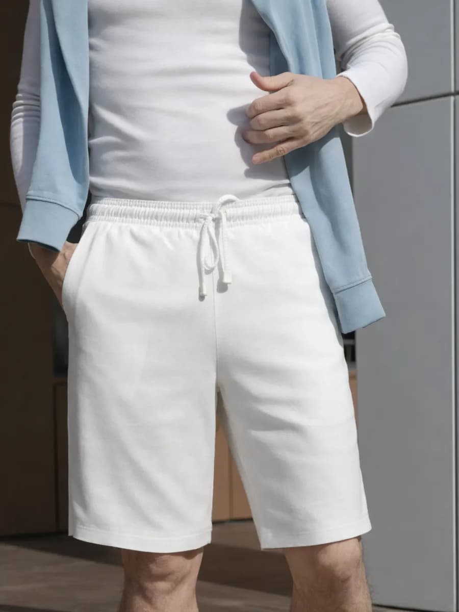 Шорты льняные на резинке