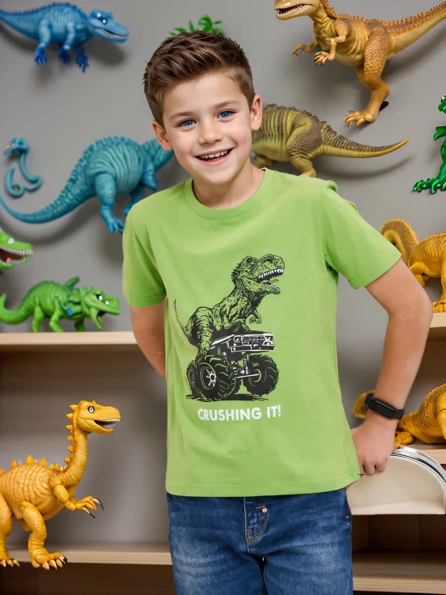 Футболка с принтом хлопок