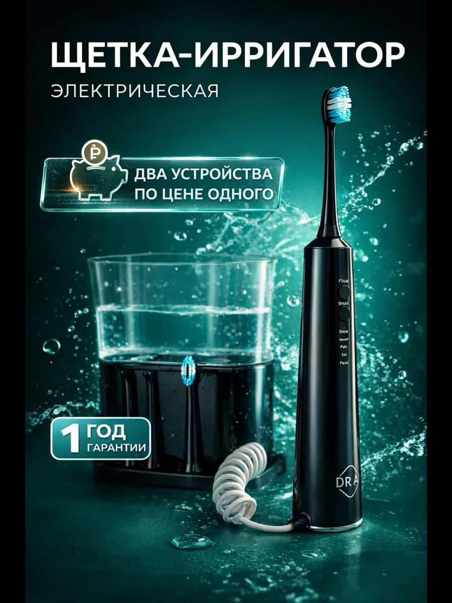 Электрическая зубная щетка-ирригатор