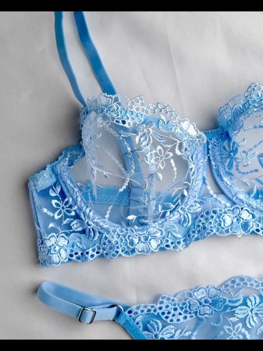 Комплект нижнего белья кружевное сетка