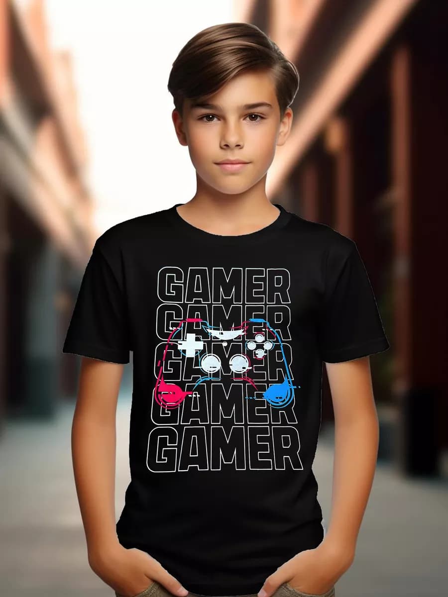 Футболка с принтом Gamer детская