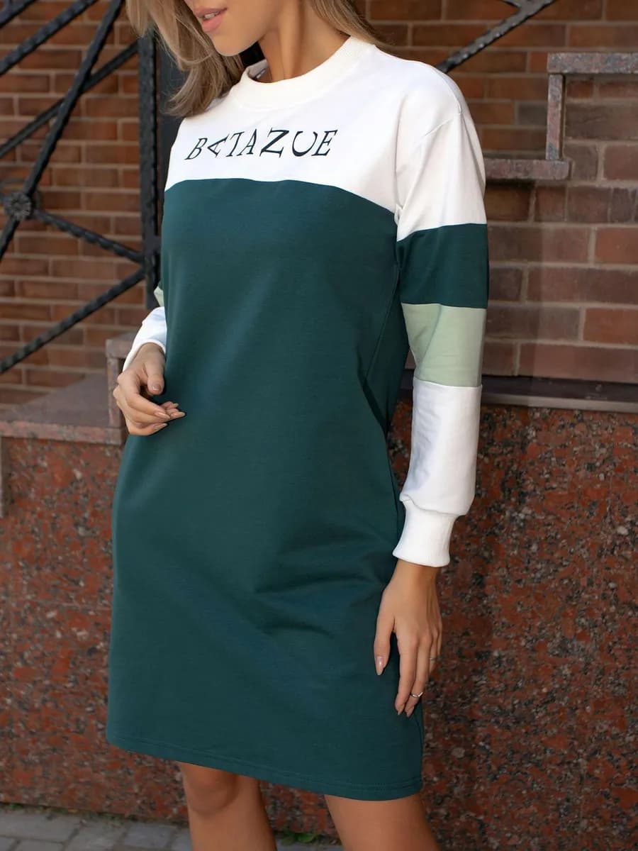 Платье туника повседневное стильное в офис