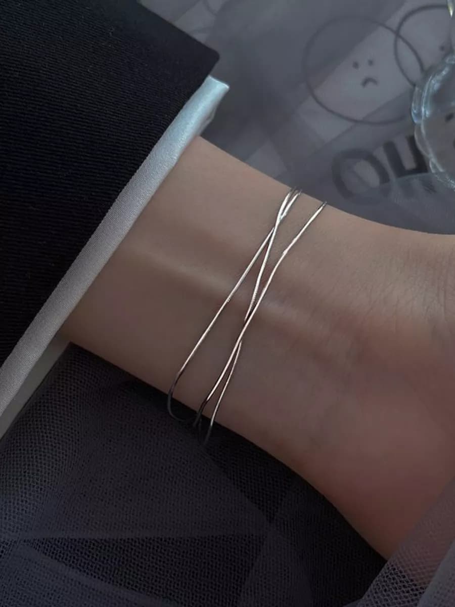 Браслет тройной бижутерия