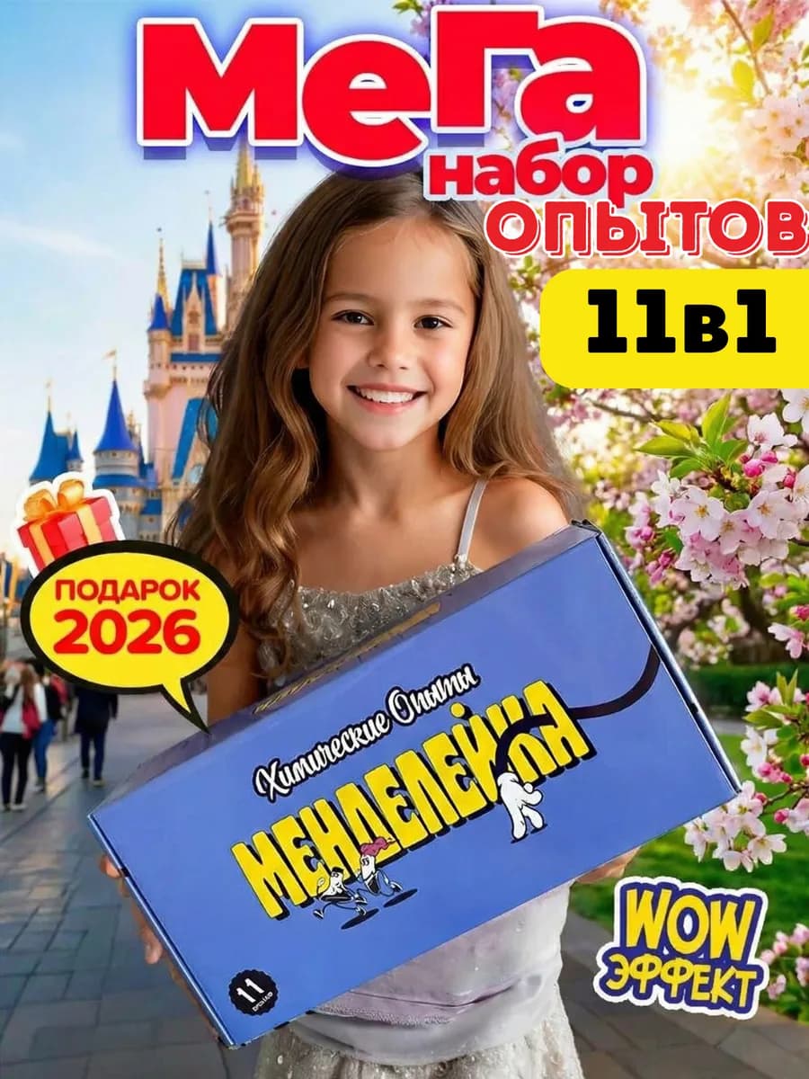 Новогодний подарок для детей набор опытов