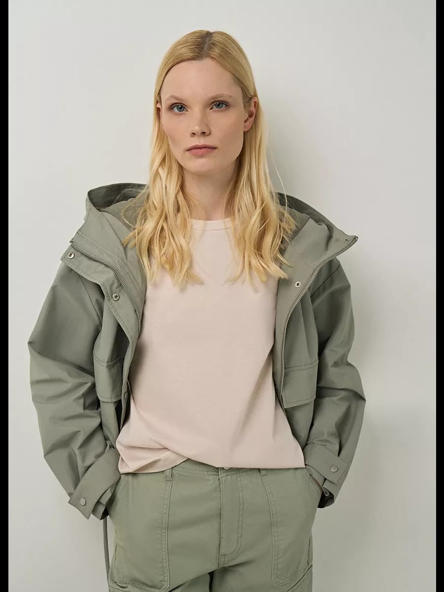 Оверсайз футболка хлопковая с коротким рукавом