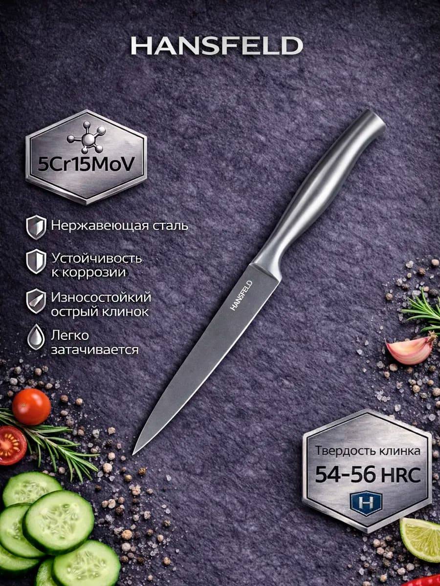 Нож универсальный 12.5см Aurora