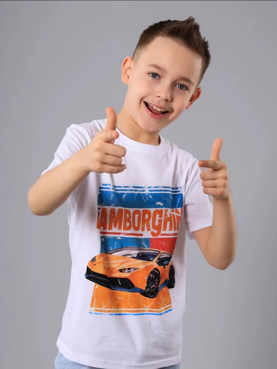 футболка с принтом для мальчика