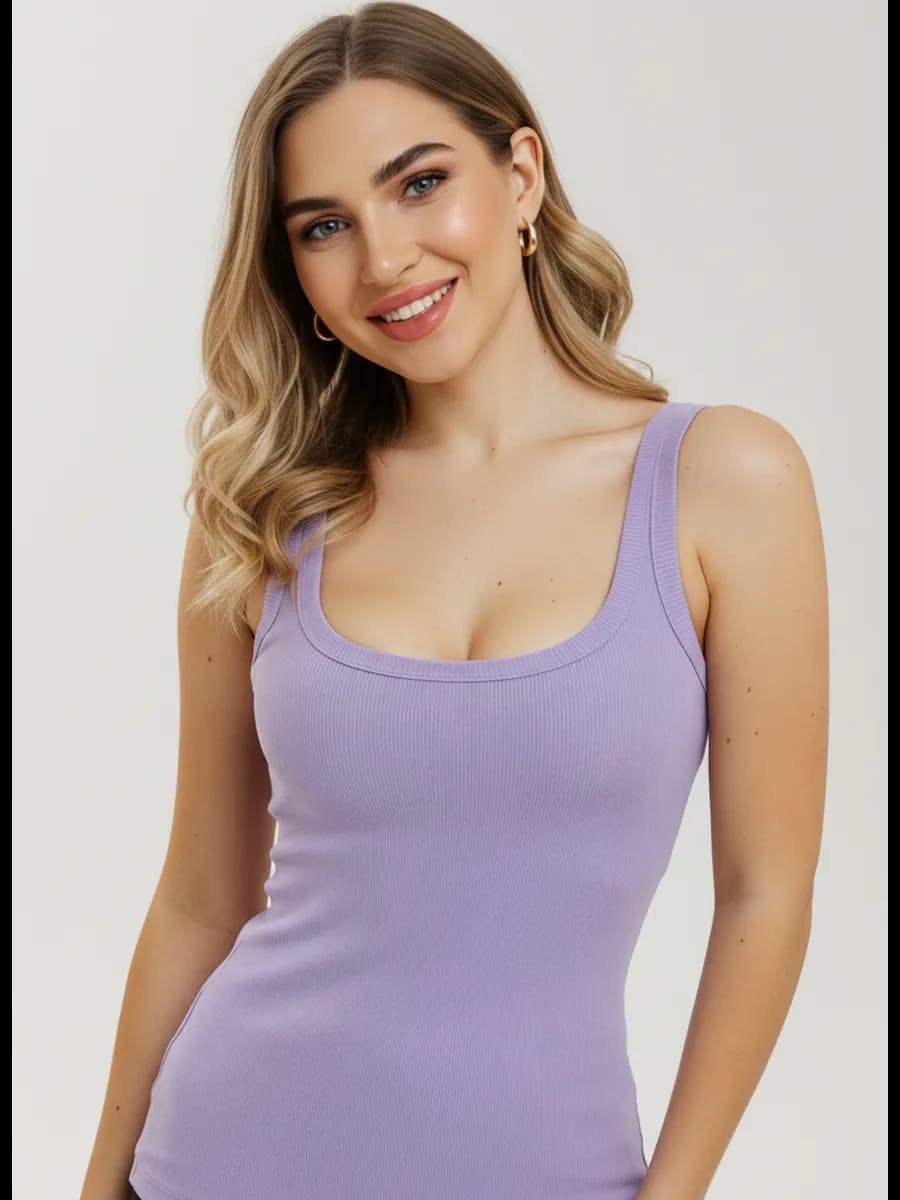 Майка на тонких бретелях под пиджак