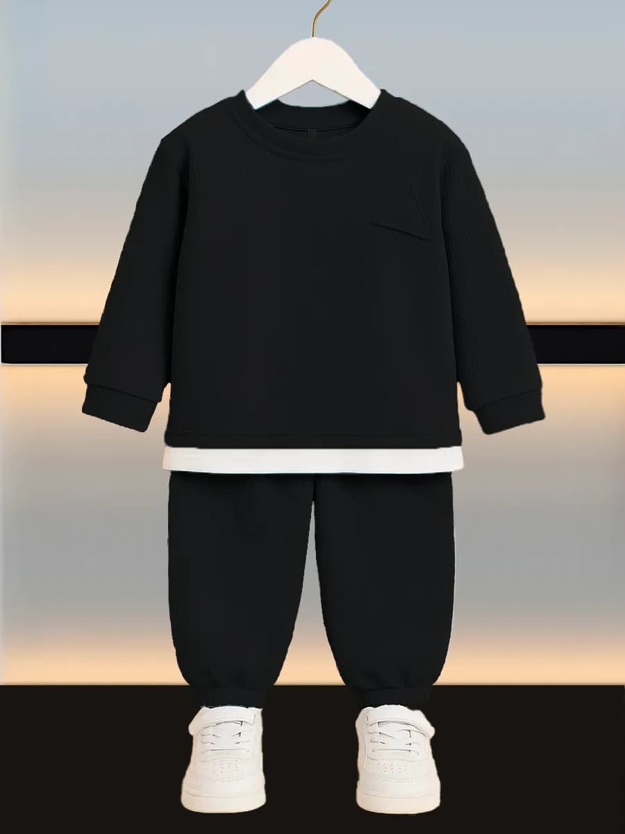 Костюм спортивный детский вафельный двойка