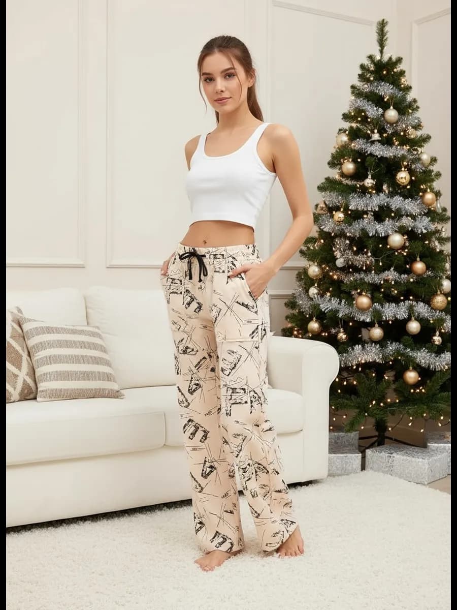 Штаны домашние летние хлопок широкие