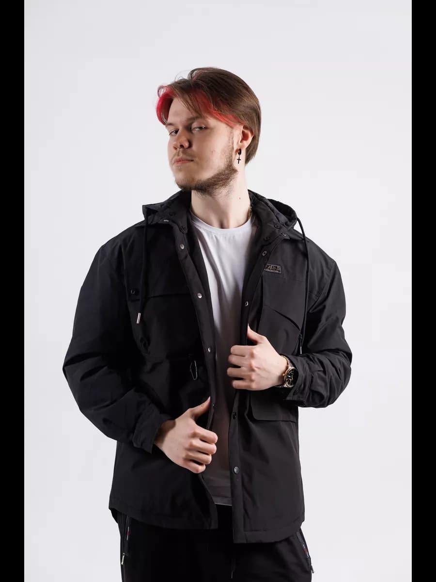 Куртка ветровка с капюшоном