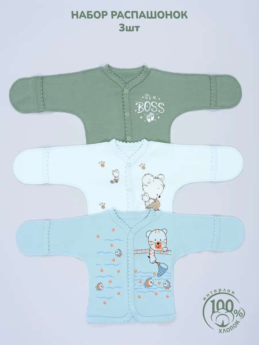 распашонки для новорожденных малышей - фото 1