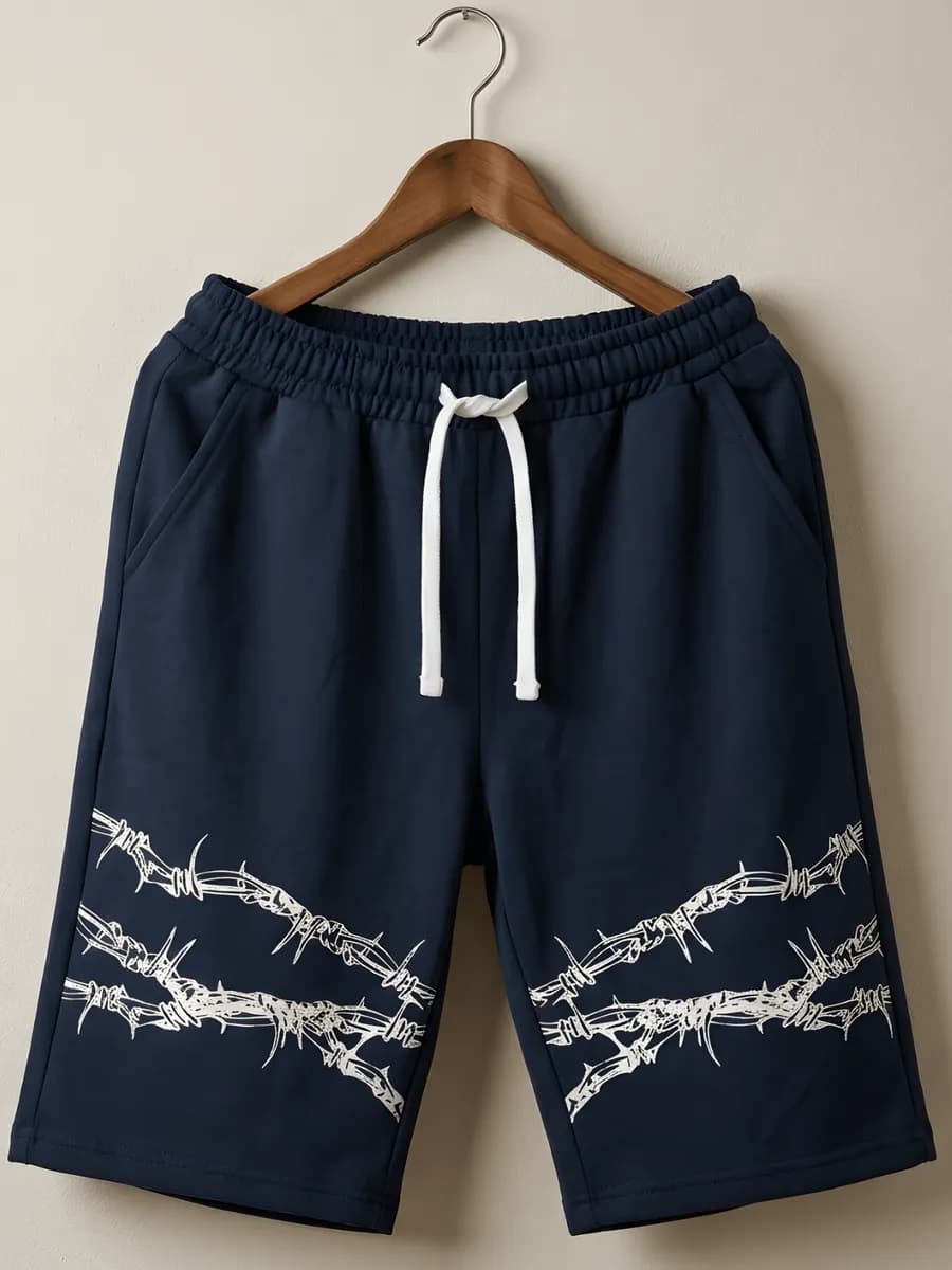 Шорты до колена хлопковые с карманами