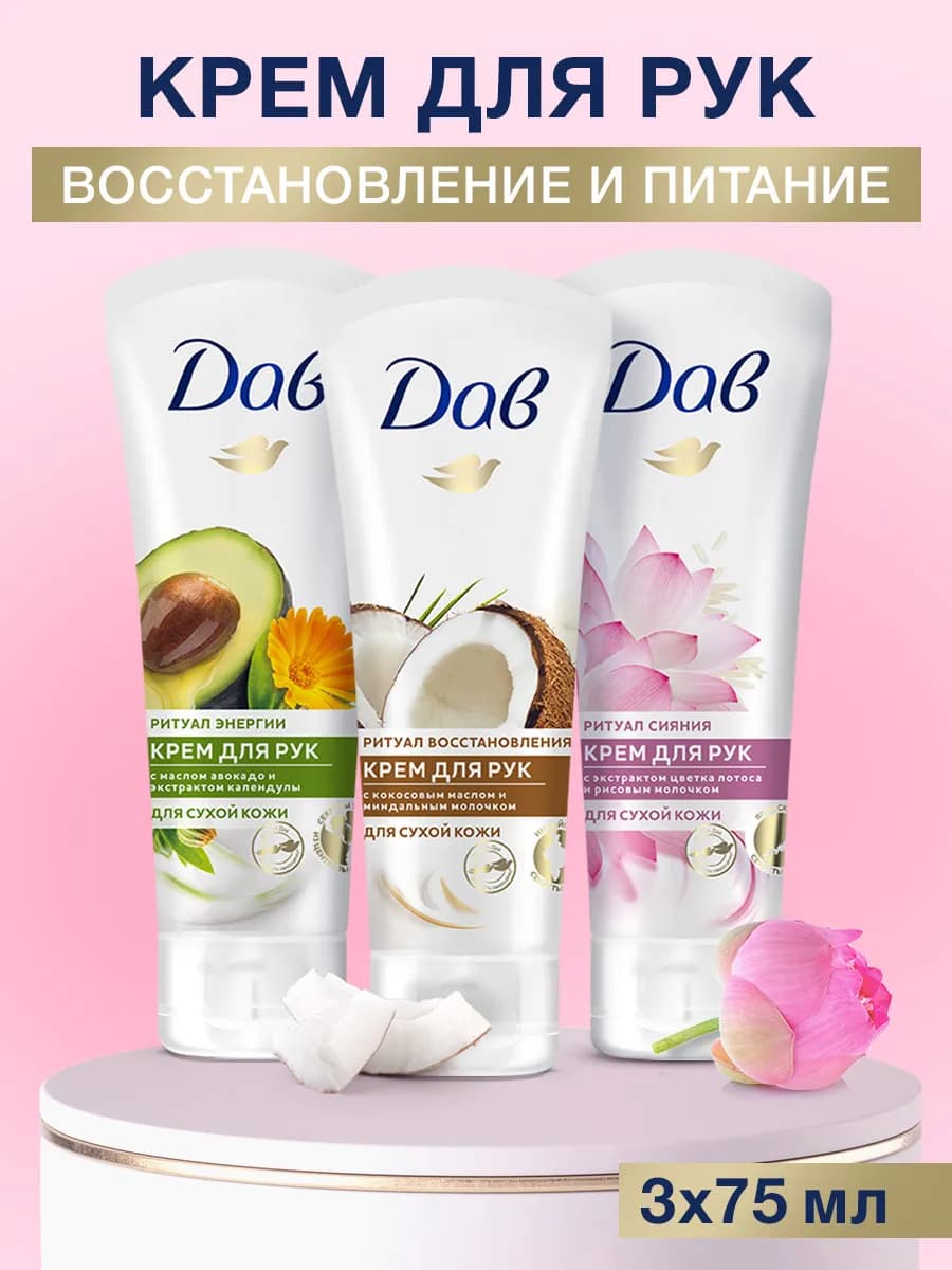 Крем для рук увлажняющий Набор 75 мл 3 шт