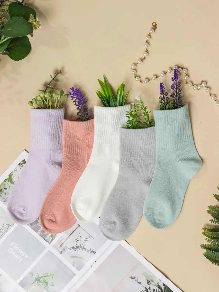 Носки хлопковые набор в школу - фото 1