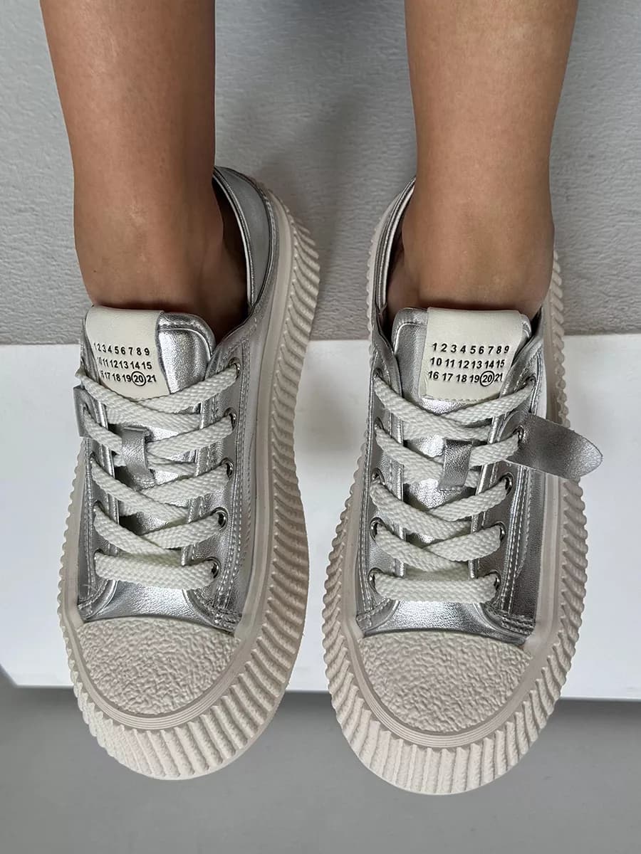 Кеды натуральная кожа на платформе