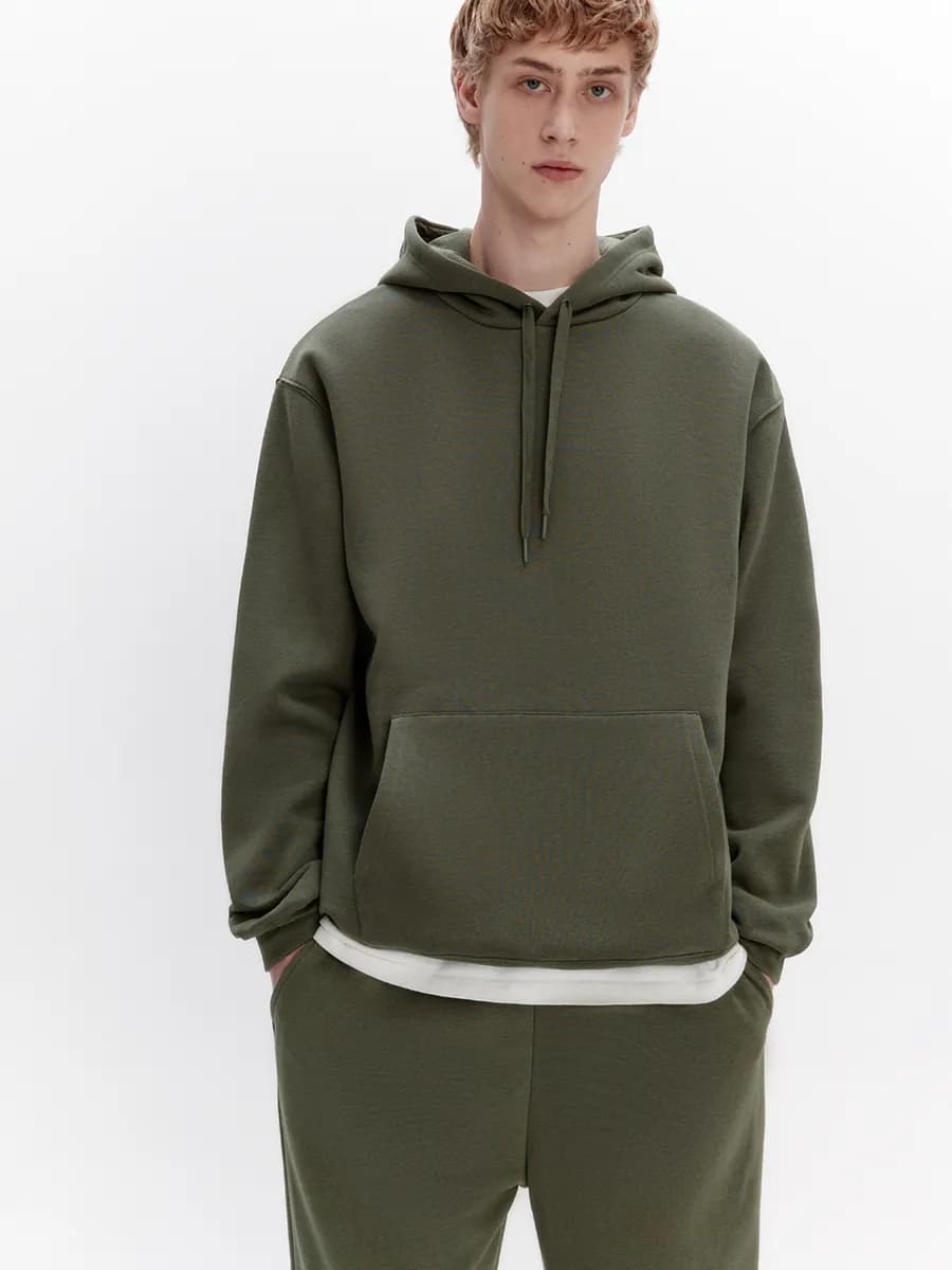 Худи базовая утепленная с капюшоном