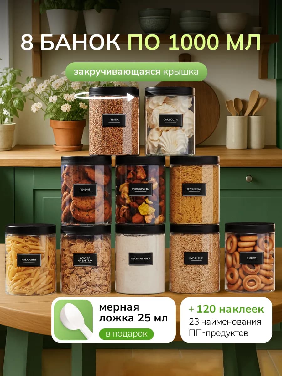 Банки для хранения круп